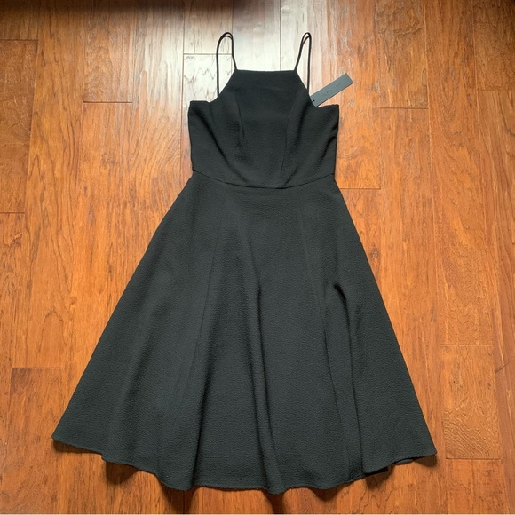 Black Halo Black Pinup Fit & Flare Midi Dress | Size 8 - Picture 11 of 11